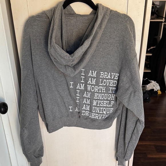 Salty Honey Tops - Empowering Gray Women's Hoodie